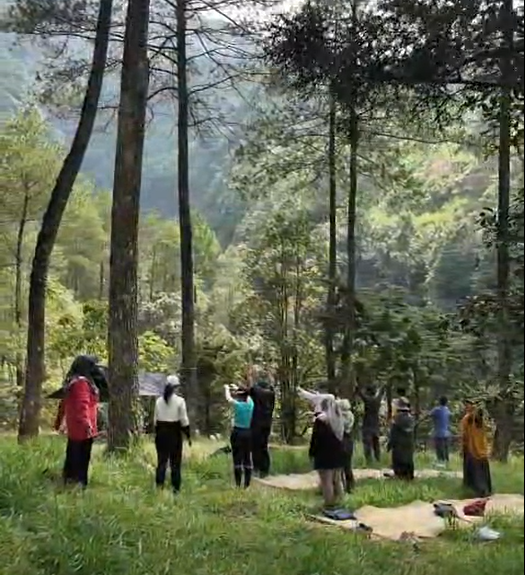 Testimoni Prof Nyoman saat Forest Therapy